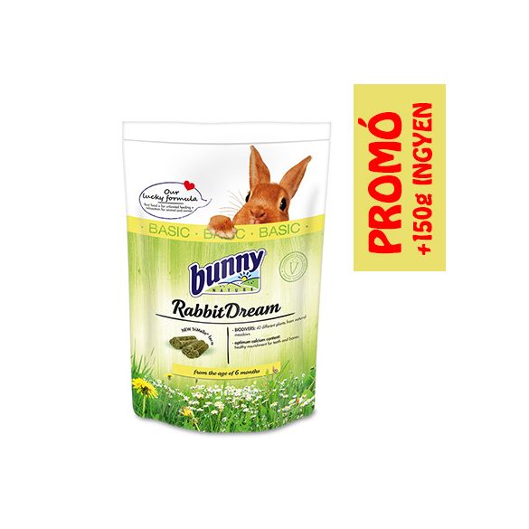 bunnyNature RabbitDream BASIC 1,5kg +150g INGYEN