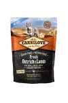 Carnilove Fresh Adult Dog Small Ostrich & Lamb Excellent Digestion, Strucc és Bárány Hússal 1,5kg